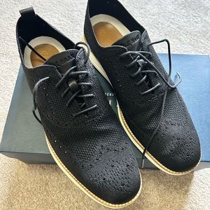 Mens Coke Haan stitch Oxford dress Black